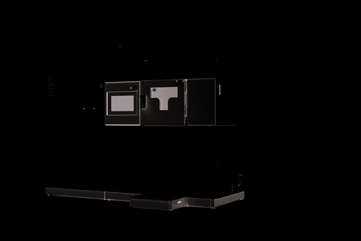 Metal additive aerospace exhibit structure sample from authorized brochure imagery