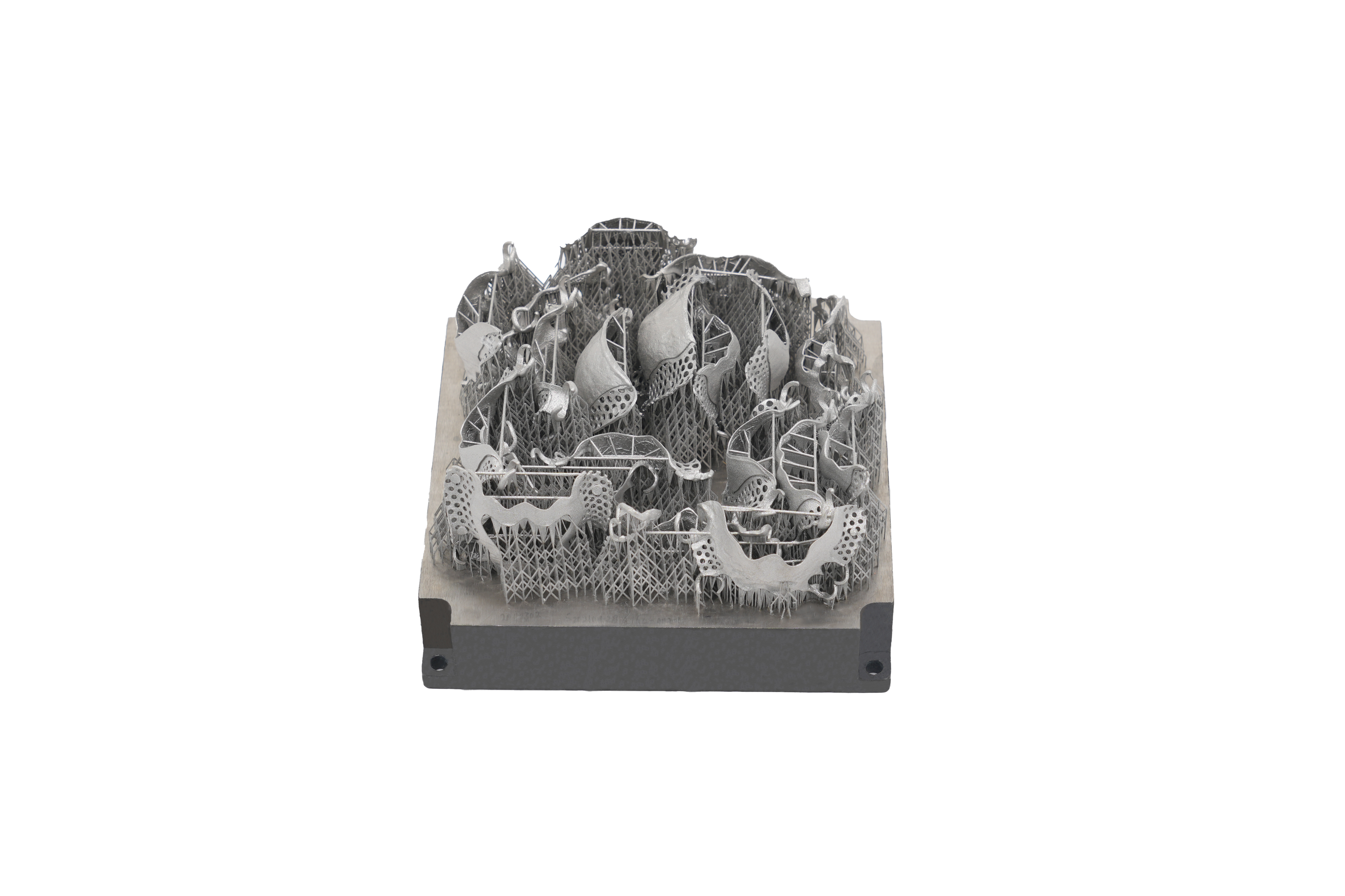 Cobalt-chrome style metal AM dental framework sample