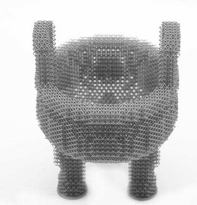 Metal additive cultural ding-style tripod vessel sample